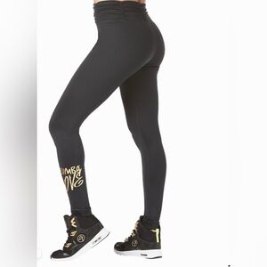 Zumba Love Ruched High Waisted Leggings